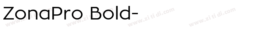 ZonaPro Bold字体转换